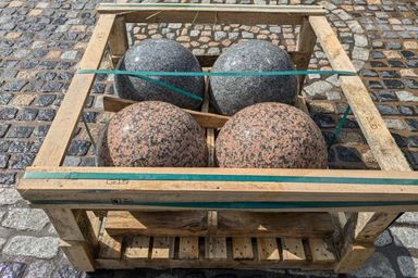 Honed Granite Spheres